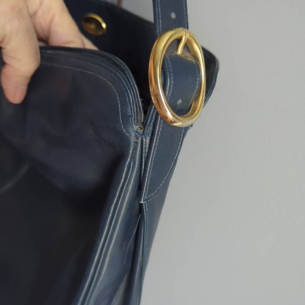 Vintage Morris  Moskowitz leather shoulder bag. NOS. Mid-Century mfg 190 - Picture 3 of 10